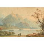 John Varley (1778-1842) British. A Highland River Landscape, Watercolour, Signed and Dated 1834, 6.