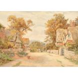 Thomas Nicholson Tyndale (1860-1930) British. "Cropthorne, Worcestershire", Watercolour, Signed, and