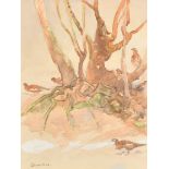 Eric Arnold Roberts Ennion (1900-1981) British. "Willow Grouse: Lapland", Watercolour, Signed in