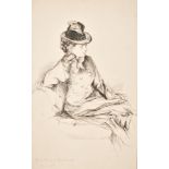 L.G.F. (19th Century) British. "Miss Evelyn Barttelot", Ink, Inscribed and Dated April 17th in