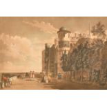 After Paul Sandby (1731-1809) British. "Windsor Terrace looking Eastward", 1776, Hand-Coloured