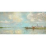 Edward Hamilton Chetwood-Aiken (1867- ?) British. Coastal View off Scheveningen, Holland, Pastel,
