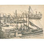 Adrian Paul Allinson (1890-1959) British. 'Gravesend', Pencil, Inscribed, 12.75" x 16.5" (32.3 x