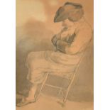 Thomas Rowlandson (1756-1827) British. The Sleeping Gentleman, Watercolour, 10" x 7.5" (25.5 x 18.