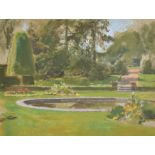 Fanny Fildes (1851-1927) British. A Landscaped Garden, Pastel, 6.25" x 8.25" (15.9 x 20.7cm).