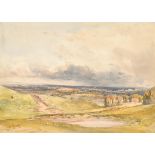 William Callow (1812-1908) British. "Malvern Common, Worcestershire", Watercolour, Signed, Inscribed