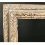 Late 17th Century English School. A Silver Carved Wood Frame, with Lely Panels, rebate 30" x 25" (