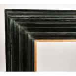 Late 19th Century European School. A Polished Gesso Frame, with a gilt sight edge, rebate 35" x 29.