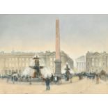 James Little (act.1875-1910) British. "Tuilleries, Paris", Watercolour, Signed, and inscribed on a