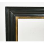 Alexander G Ley & Son. A Reproduction Darkwood Frame with a Gilt Sight Edge, rebate 32.5" x 26.5" (