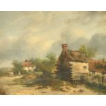 Dagnall (19th Century) British. A Country Landscape, Oil on canvas, Dated 1836, and inscribed on a