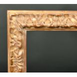 Alexander G Ley & Son. A Reproduction Carved Giltwood Italian Style Reverse Leaf Frame, rebate 87.5"