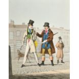 Theodore Lane (1800-1828) British. "Tapping", Etching in colours, Published by G Humphrey, Unframed,