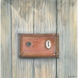 Cecily Sash (1924-2019) South African. "Small Lock with Shadow", Charcoal and Pastel, Signed and