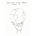 David Shrigley (1968- ) British. "Do Not Fuck About with It", Lithograph, Unframed 27.5" x 19.75" (