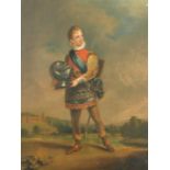 After James Lonsdale (1777-1839) British. 'Henry Howard of Greystoke', Oil on panel, Inscribed