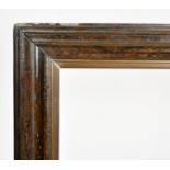 19th Century European School. A Polished Gesso Frame, rebate 49.75" x 34.25" (126.4 x 87cm)