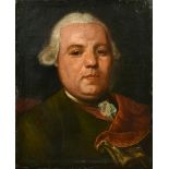 Christian F Carl Kleeman (1735-1789) German. Portrait of a Man aged 42, Oil on canvas, Inscribed '