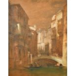 William Callow (1812-1908) British. "The Canale della Posta, Venice", Watercolour heightened with