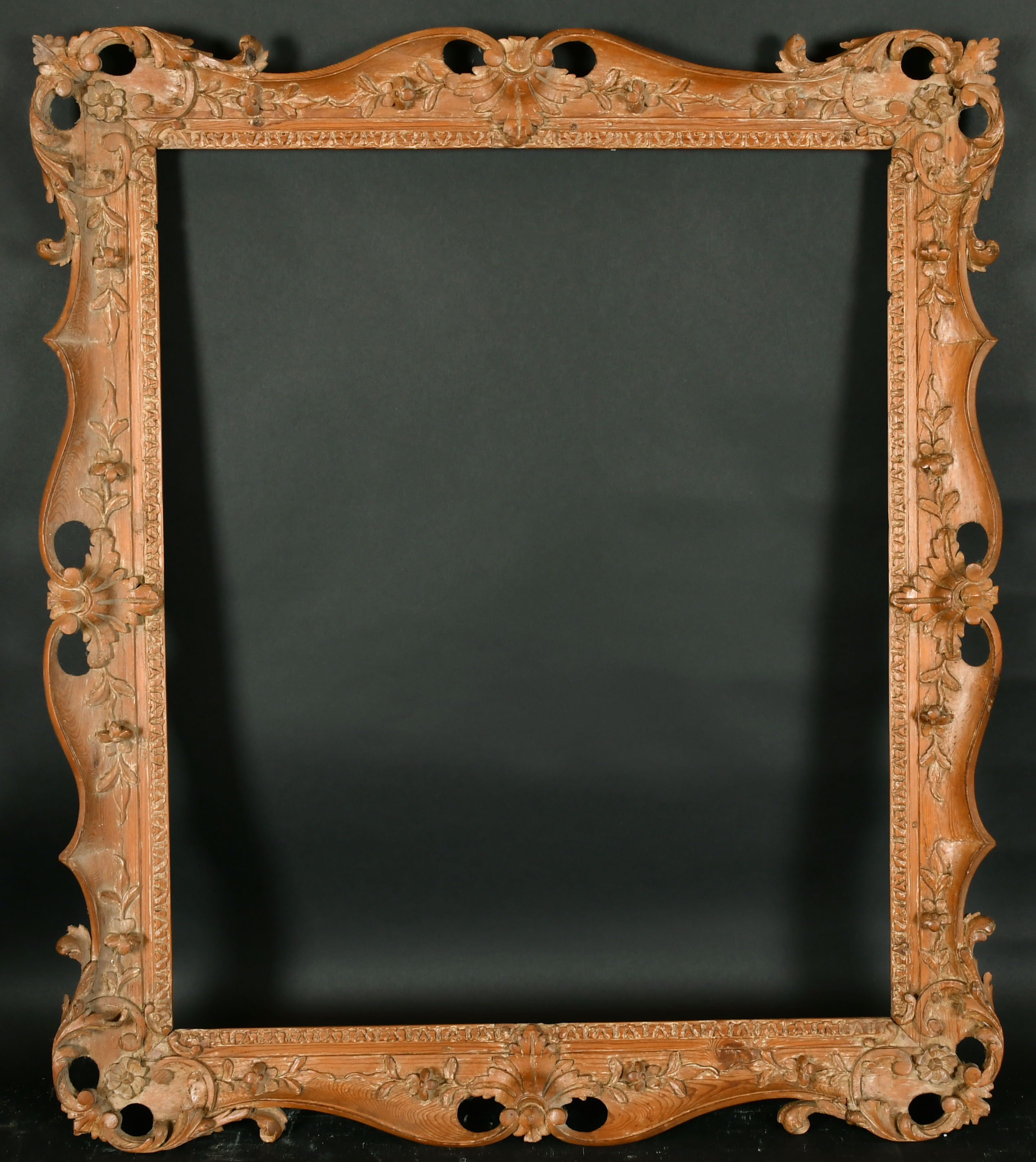 Late 18th Century English School. A Stripped Carved Wood Frame, with swept and pierced centres and - Image 2 of 3