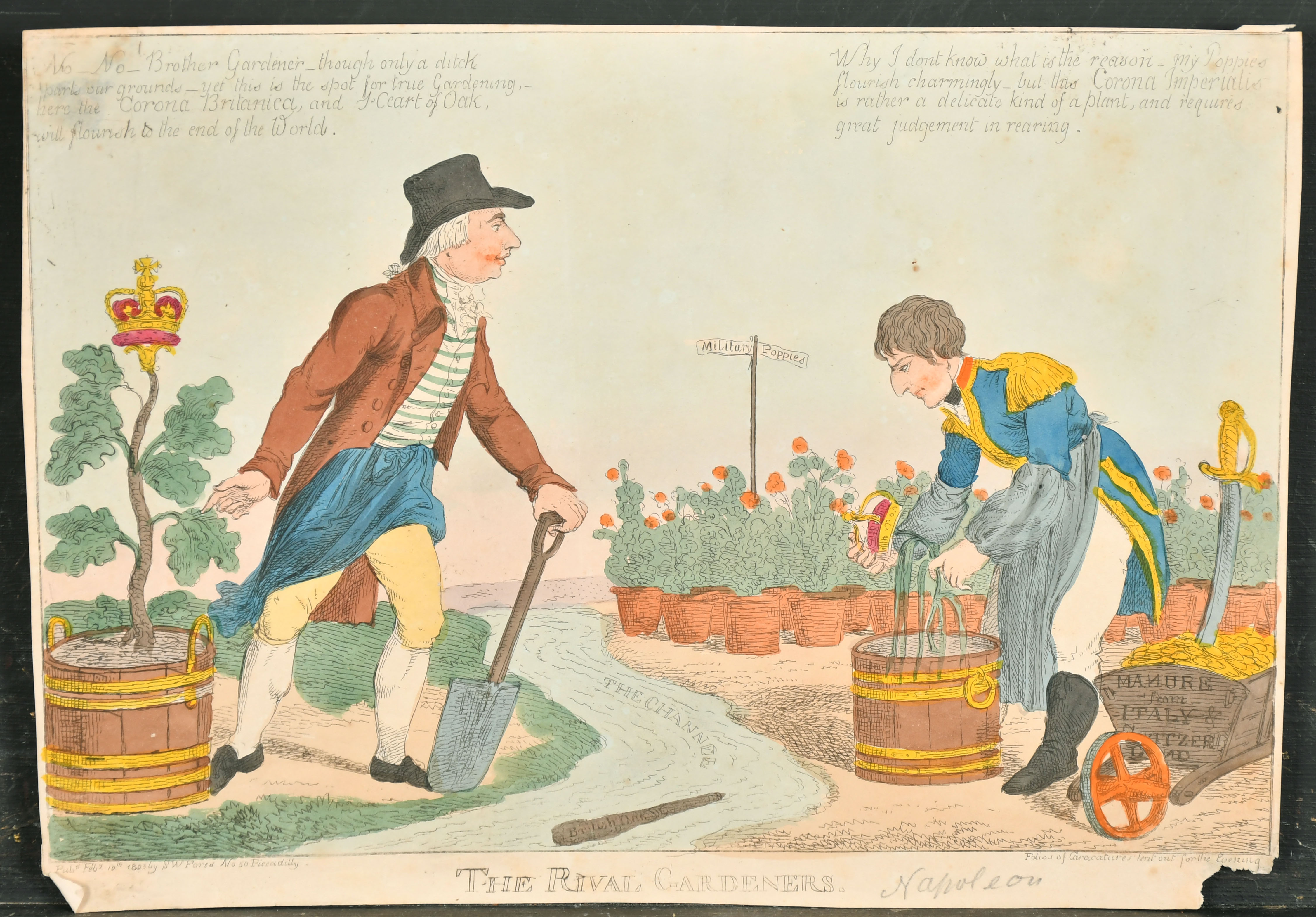 George Moutard Woodward (1760-1809) British. "Political Hoaxing", Print, Unframed 11.75" x 17.5" ( - Image 3 of 10