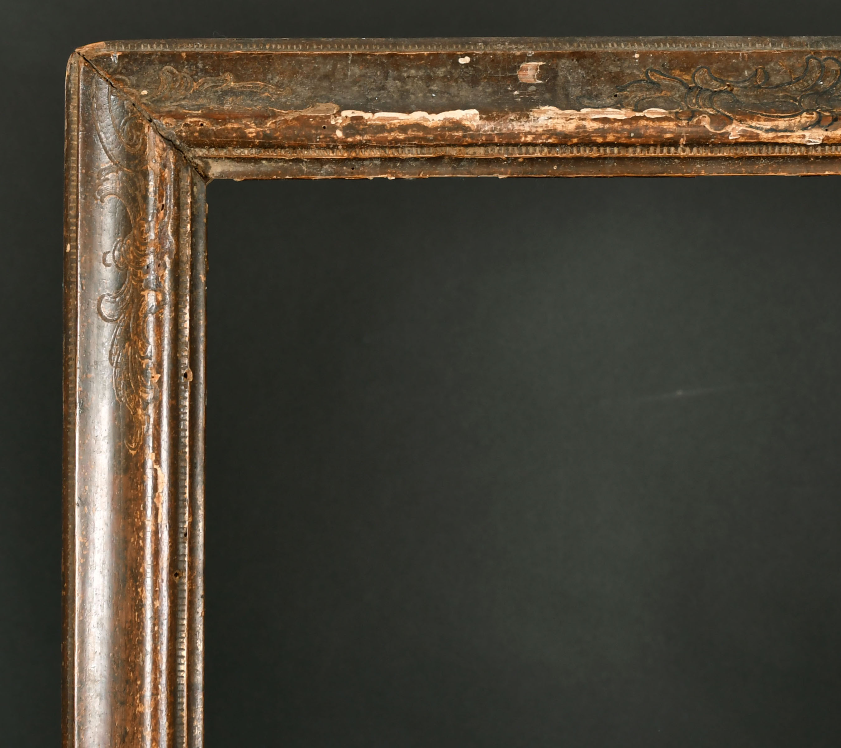 18th Century Italian School. A Gilt and Painted Frame, rebate 35.25" x 26" (89.5 x 66cm)