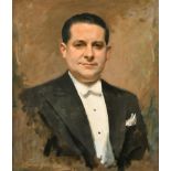 David Cowan Dobson (1894-1980) British. Bust Portrait of a Man, believed to be John McCormack (Irish