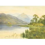 Edward Horace Thompson (1879-1949) British. A Tranquil Highland Landscape, Watercolour, Signed and