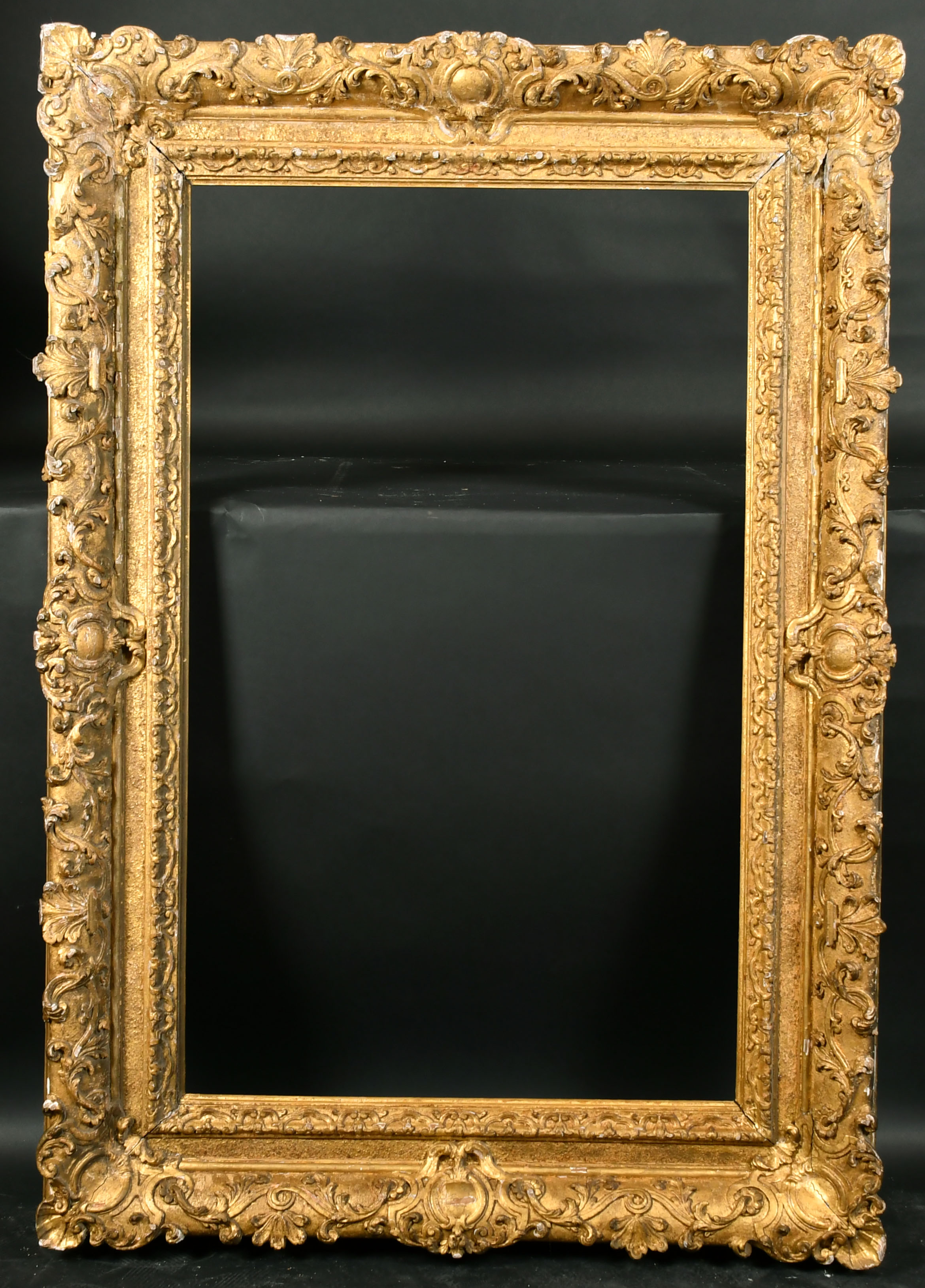 18th Century French School. A Carved Giltwood Frame, rebate 38.5" x 23.5" (97.8 x 59.8cm) - Image 2 of 3