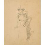 James Abbott McNeill Whistler (1834-1903) American. "Gants de Suede", Lithograph, Inscribed verso,