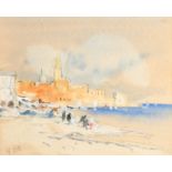 Hercules Brabazon Brabazon (1821-1906) British. "Jaffa", Watercolour, Signed with monogram,