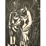 Pablo Picasso (1881-1973) Spanish. "Helene Chez Archimede, 1931", Wood Engraving, Inscribed on label