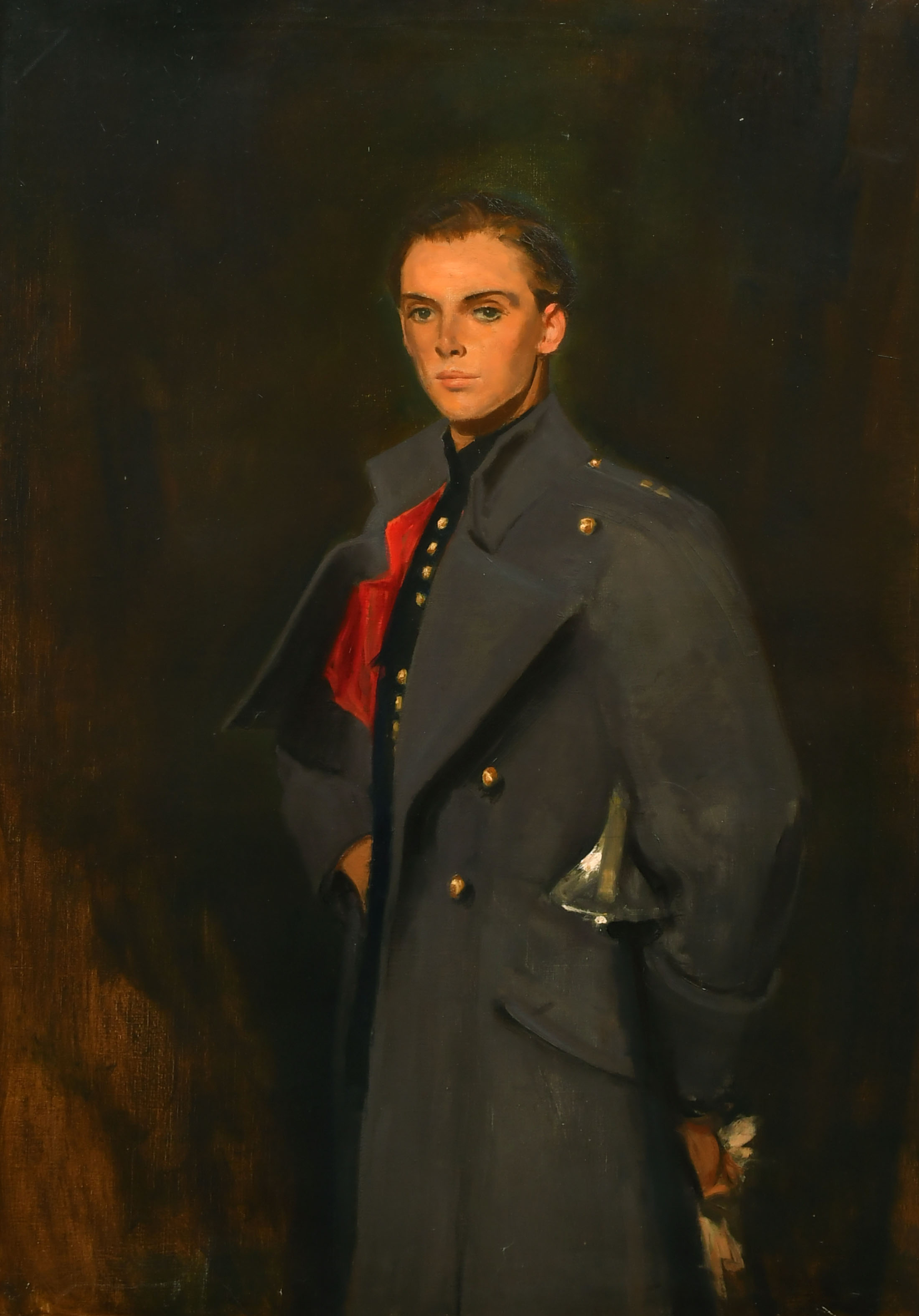 Alfred Kingsley Lawrence (1893-1978) British. Three Quarter Length Portrait of Shaun Plunket, 9th