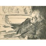 After Anders Leonard Zorn (1860-1920) Swedish. "Ernest Renan", Lithograph, Inscribed on a label