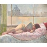 Frederick Charles Thomas Bagust (1901-1985) British. A Naked Lady Asleep on a Bed, Oil on canvas,