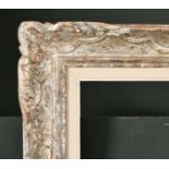 Early 20th Century French School. A Silver Carved Wood Frame, with a painted slip, rebate 18" x
