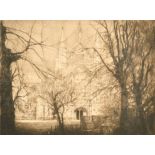 Early 20th Century English School. 'Winchester Cathedral', Etching, 6" x 7.75" (15 x 19.8cm),