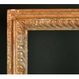 Late 18th Century English School. A Carved Silver Wood Frame (overpainted with gilt), rebate 28" x