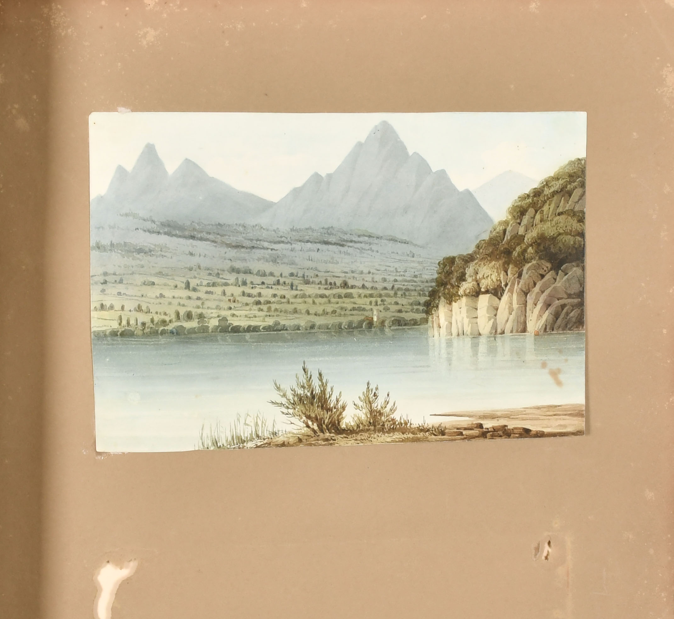 19th Century English School. An Extensive Mountainous Landscape, Watercolour, 8.75" x 12.75" (22.2 x - Image 5 of 13