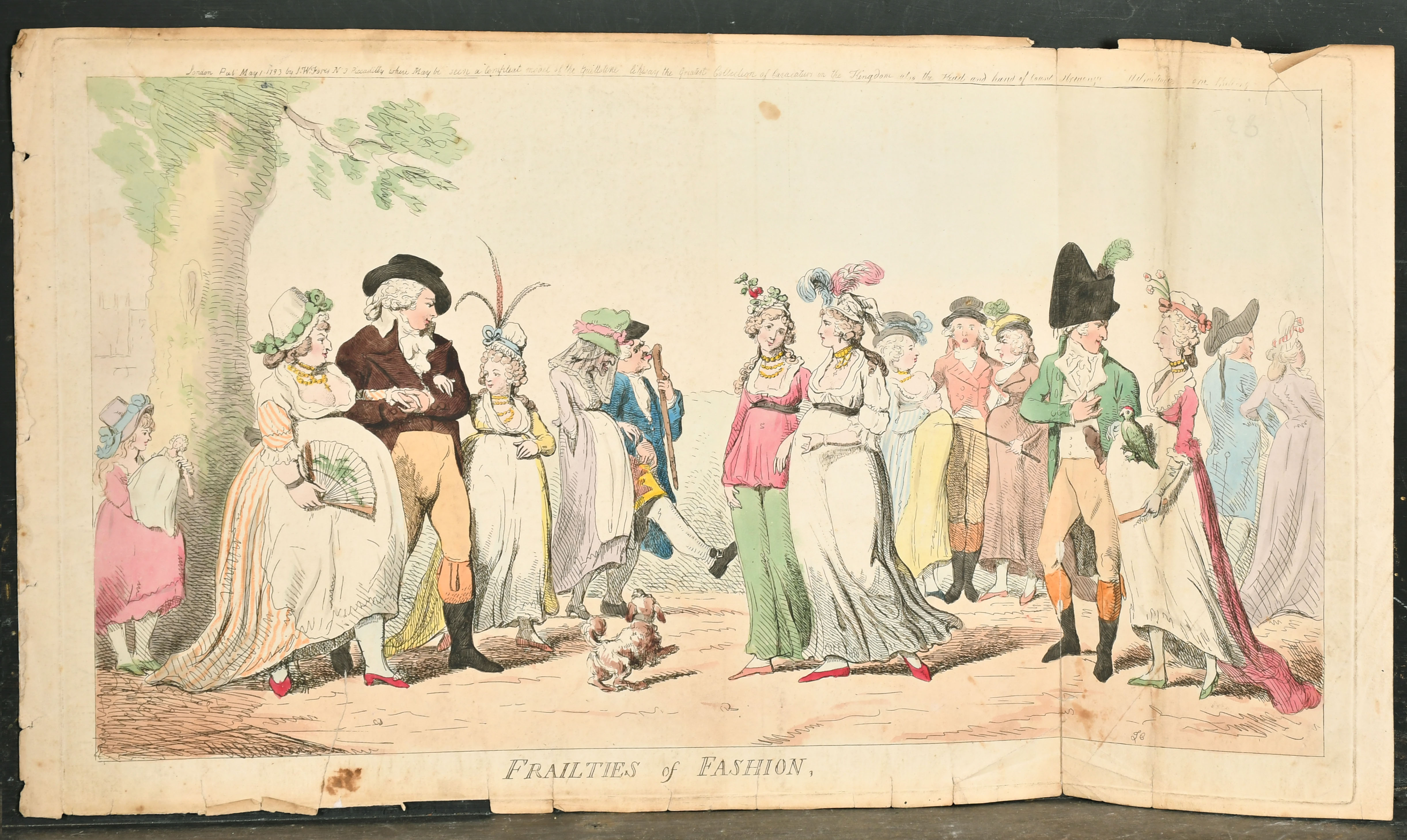 George Moutard Woodward (1760-1809) British. "Political Hoaxing", Print, Unframed 11.75" x 17.5" ( - Image 6 of 10