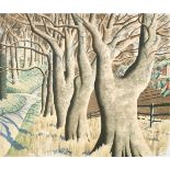 Simon Palmer (1956- ) British. "The Mud Dance", Watercolour, Signed, and signed and inscribed on the