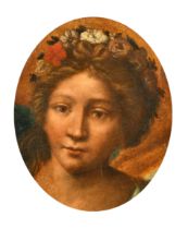 After Girolamo Francesco Maria Mazzola Parmigiano (1503-1540) Italian. St Catherine, Oil on