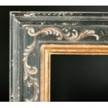 20th Century English School. A Gilt and Black Painted Plate Frame, rebate 20" x 14.25" (50.8 x 36.