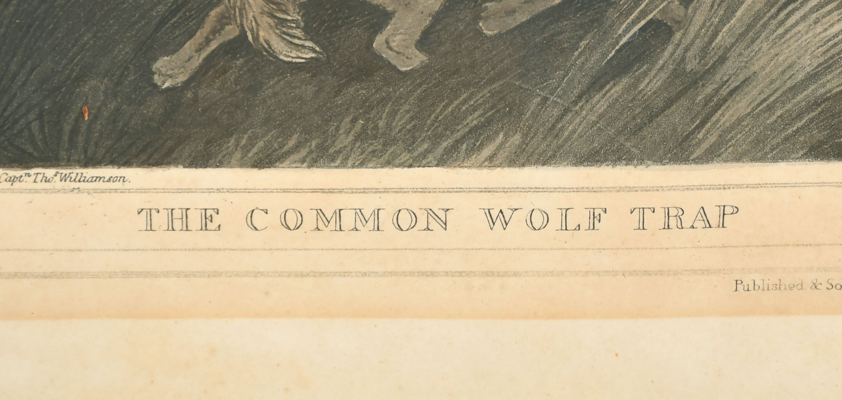 Samuel Howitt (c.1765-1822) British. "The Common Wolf Trap", Engraved by H Merke, 12" x 17" (30.5 - Image 4 of 6