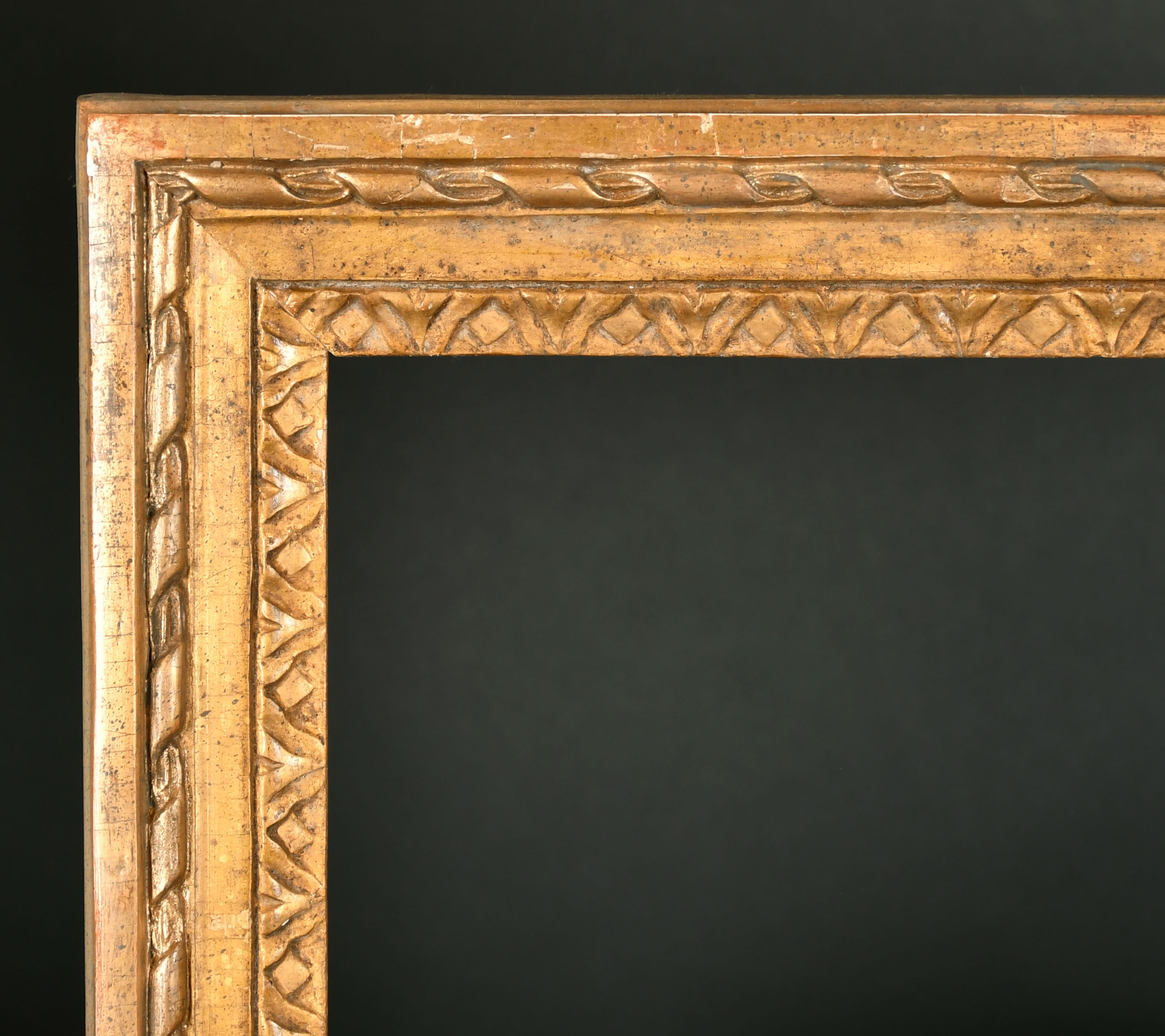 19th Century English School. A Carved Giltwood Frame, rebate 25" x 21" (63.5 x 53.3cm)