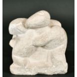 Henri Gaudier Brzeska (1891-1915) French. "Monkeys", Stone, sixth edition of twelve, height 7",