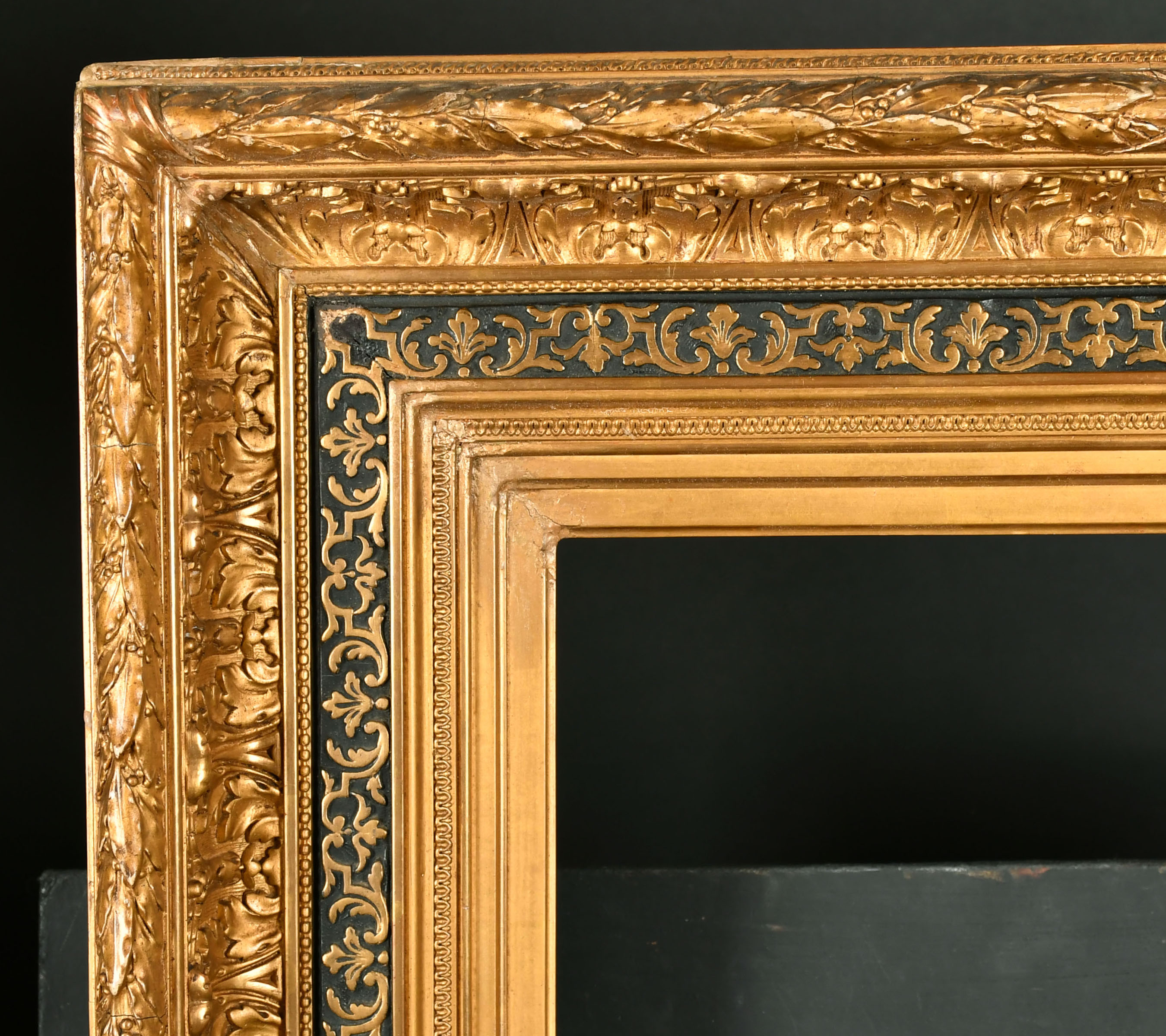19th Century American School. A Gilt Composition Frame, with a gilt and ...