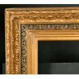 19th Century American School. A Gilt Composition Frame, with a gilt and black inner section,