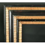 20th Century English School. A Gilt and Black Carved Wood Frame, rebate 24" x 20" (61 x 50.8cm)