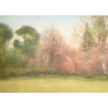 Edward Clifford (1844-1907) British. "Study of Woods", Watercolour and bodycolour, inscribed on
